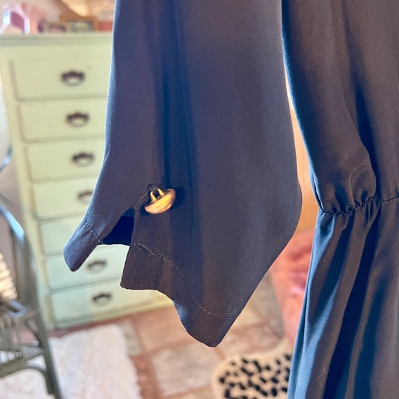 Karina Grimaldi Black Silk Jumpsuit - Picture 4 of 7